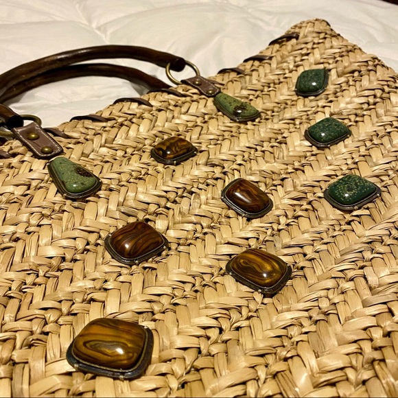 Nine West Straw Bag - Picture 2 of 8